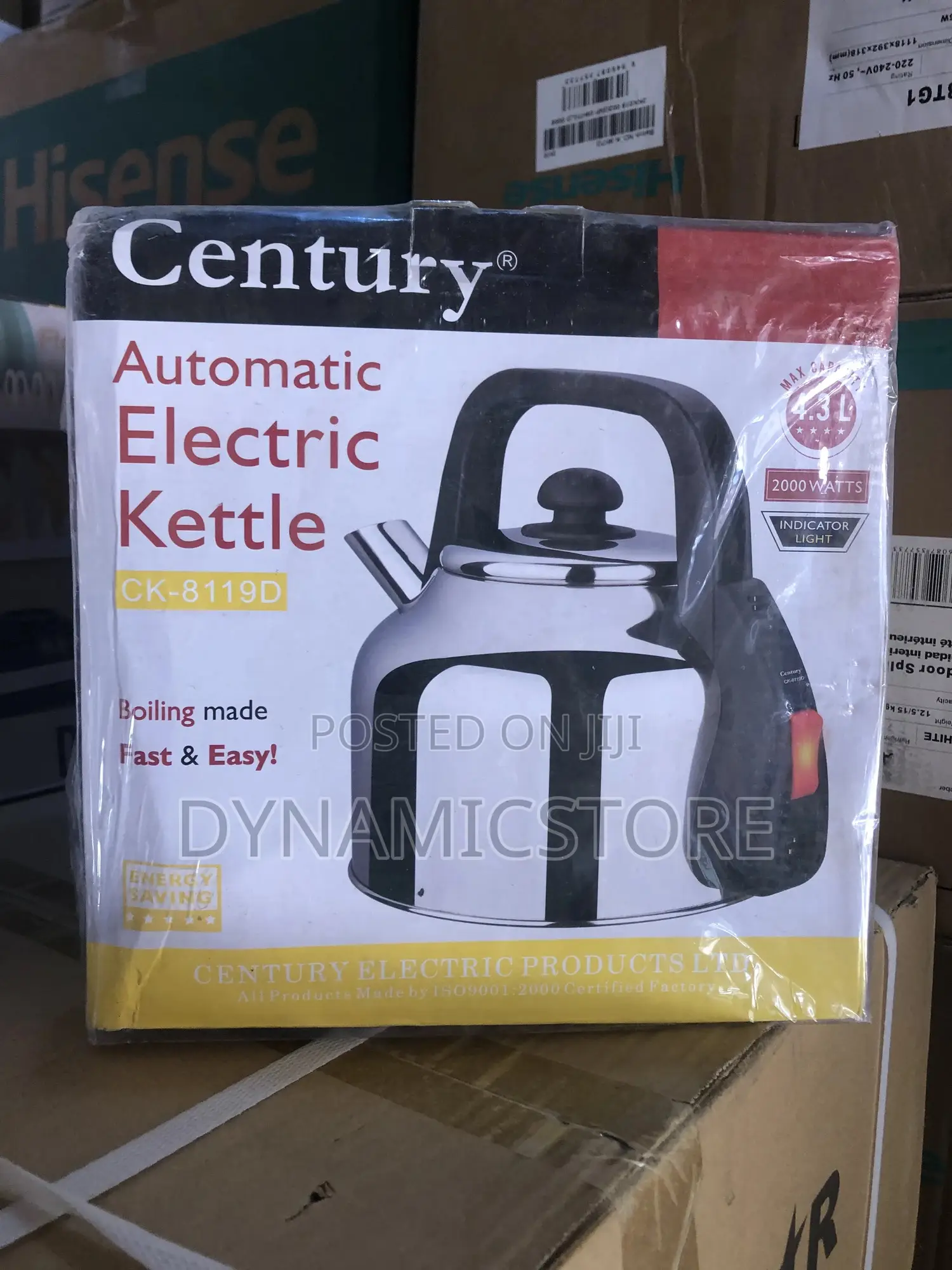 Century Electric Kettle 4.3l
