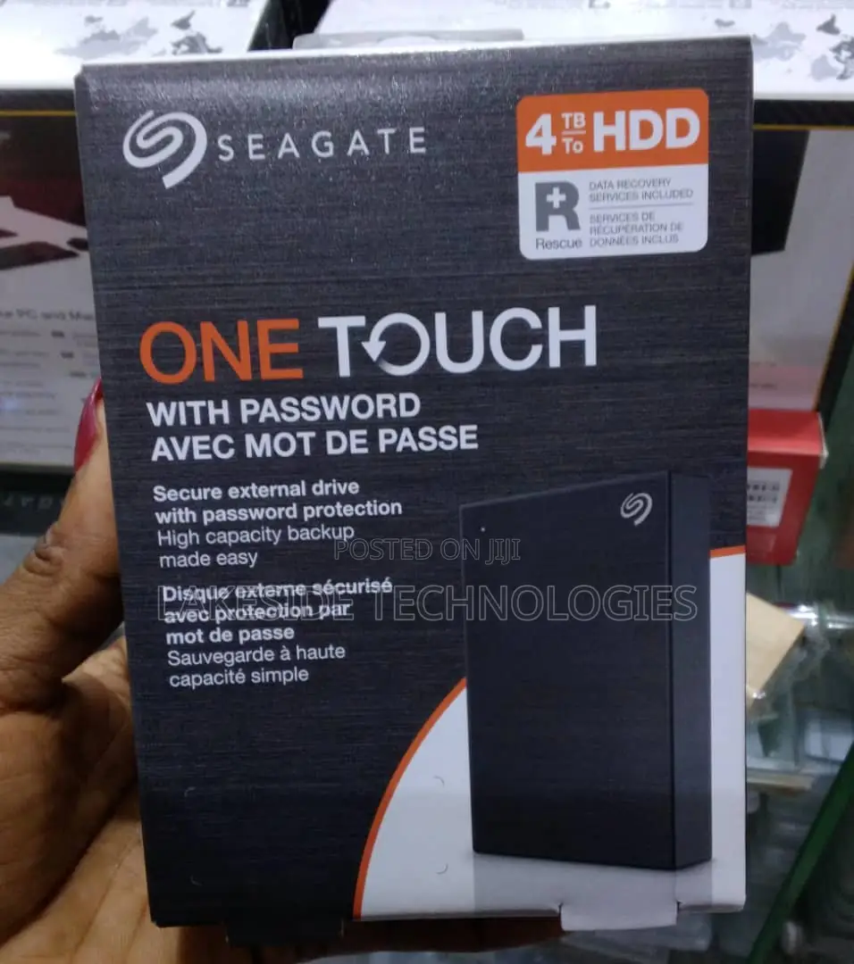 Seagate One Touch 4tb External Hard Drive HDD – Black Usb 3.0