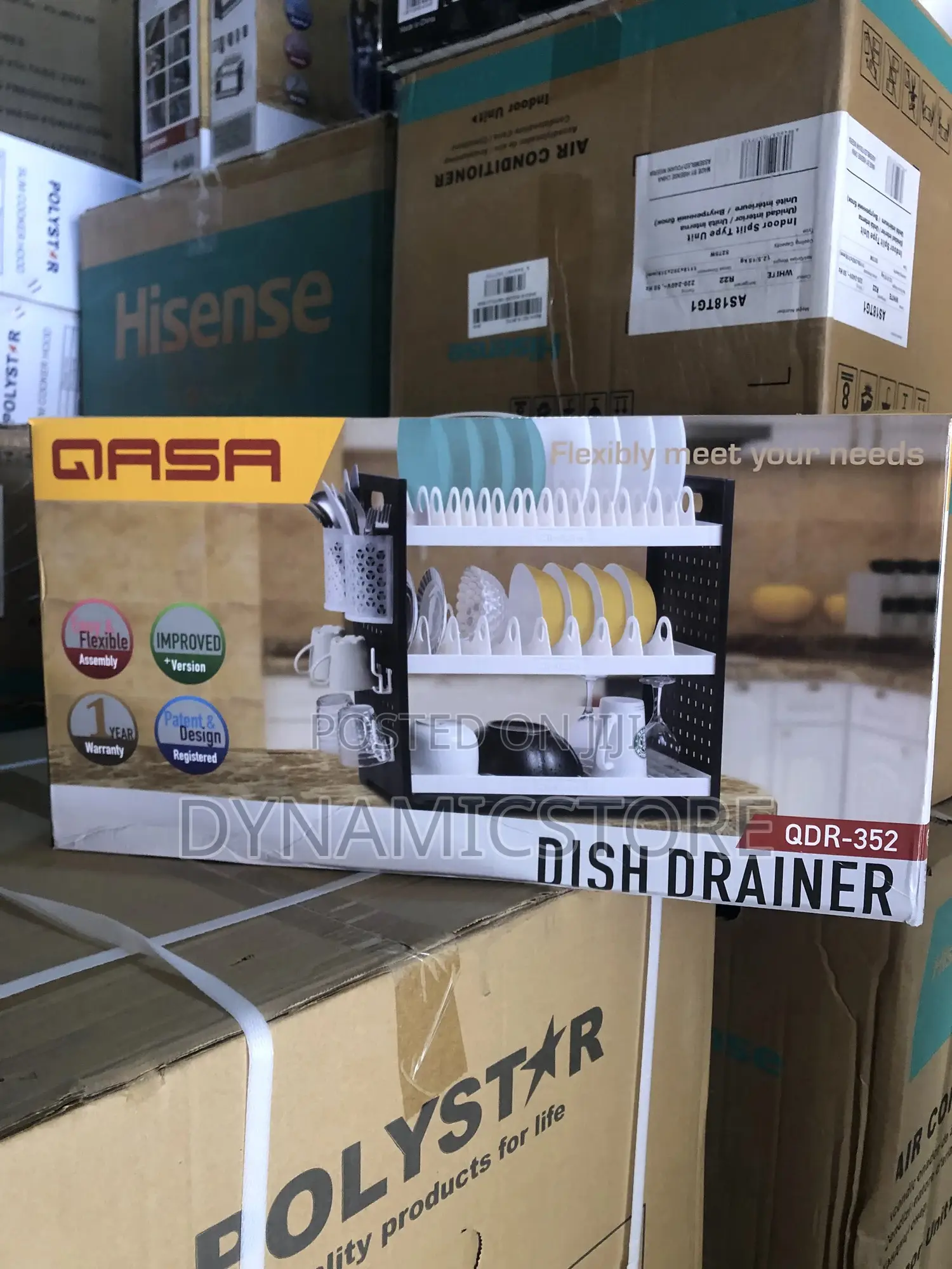 Qasa Dish Drainer 3 Layer