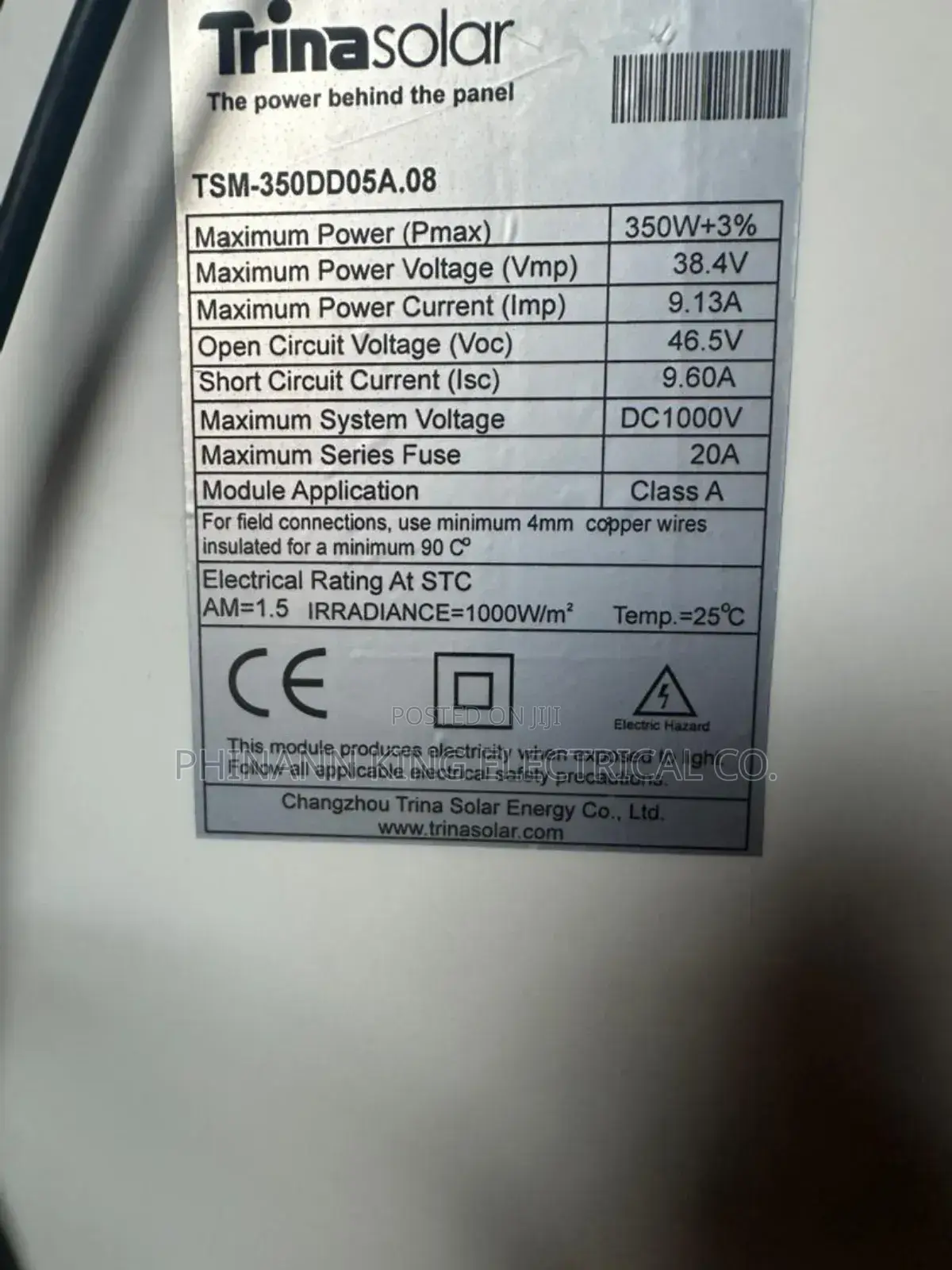 Trinasolar 300watts