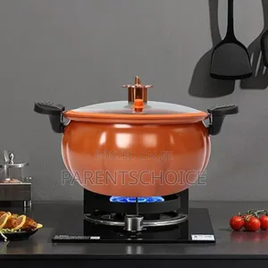 8l Micro Pressure Cooker, Pumpkin-Shaped Non-Stick Pressure Pot