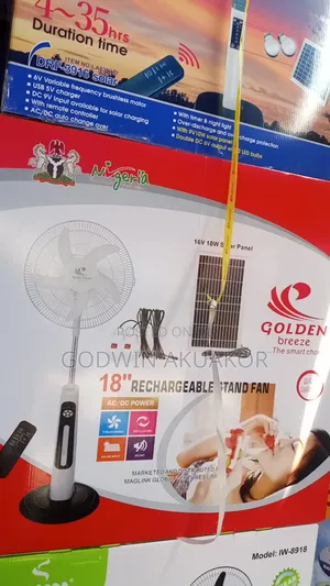 Rechargeable Solar Fan