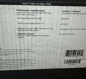 New Dell Alienware Aurora R12 32GB Intel Core Ultra 9 SSD 1T