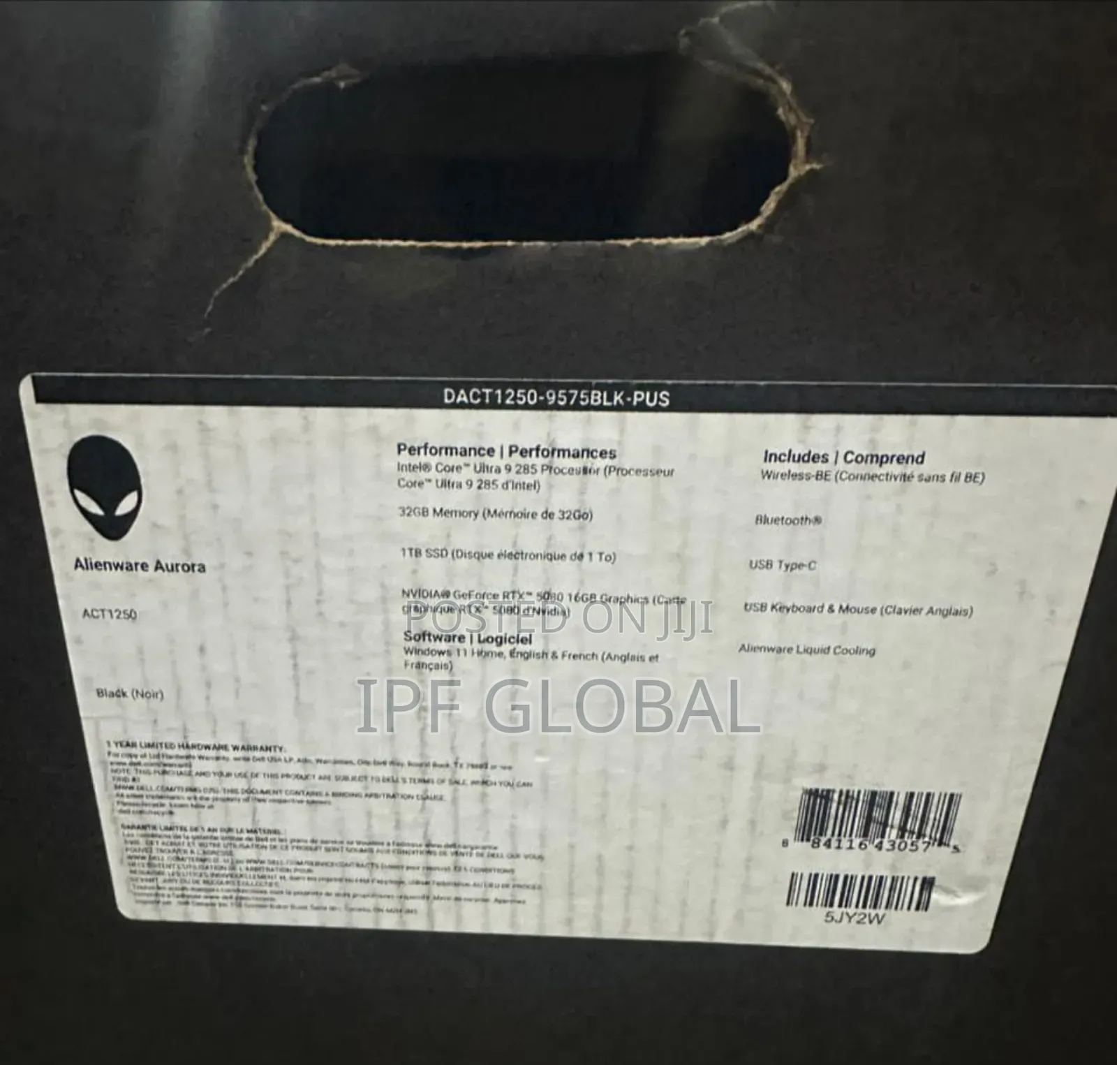 New Dell Alienware Aurora R12 32GB Intel Core Ultra 9 SSD 1T