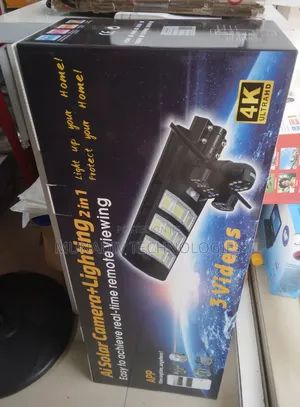 Ai Ultra Hd Solar Camera Plus Lighting 2-in-1