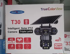 T30 12mp Ultra Hd Triple Lens Intelligent Solar PTZ Camera