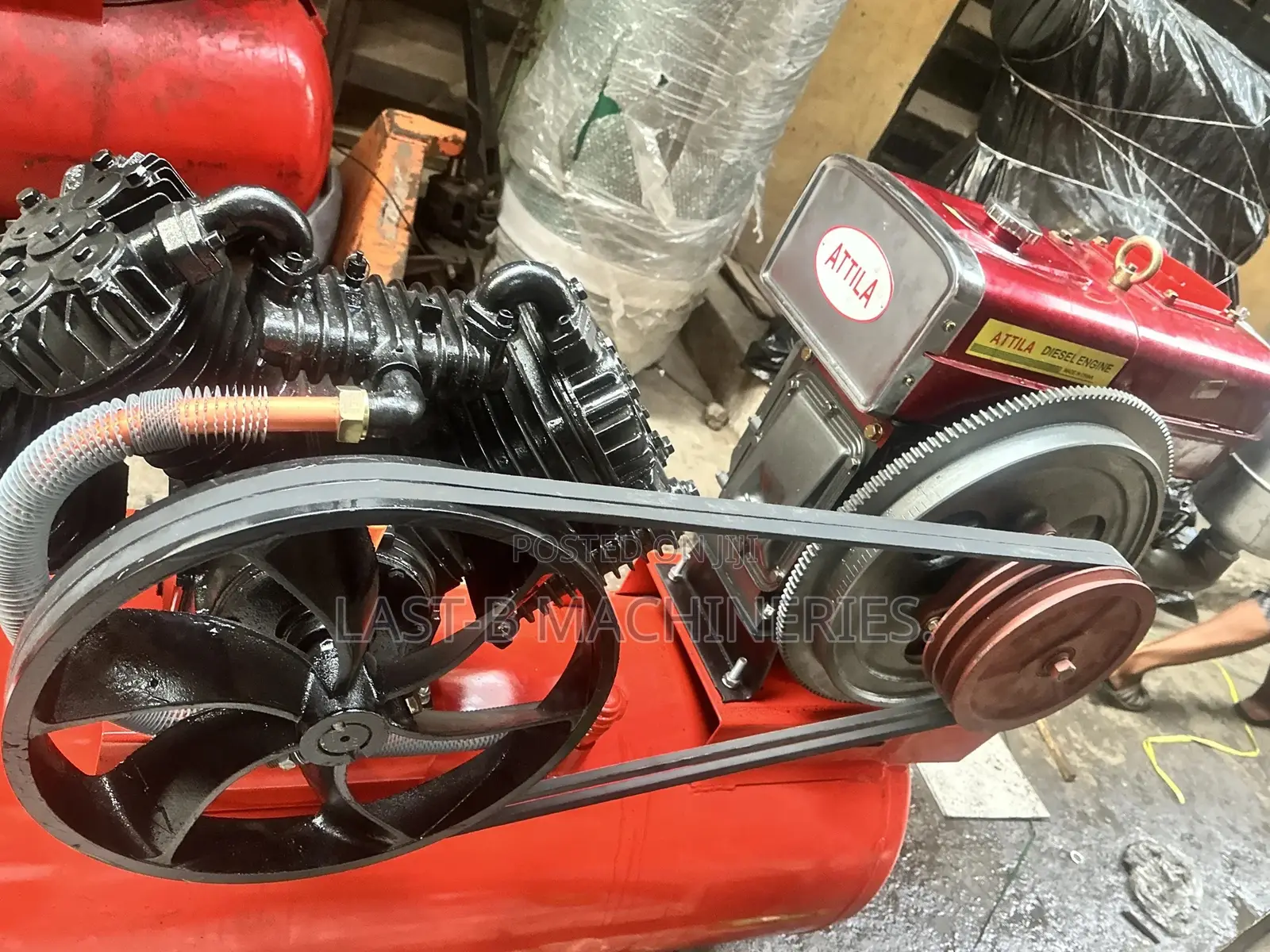 Diesel Engine Compressor. 4piston 2head Balton (10hp)