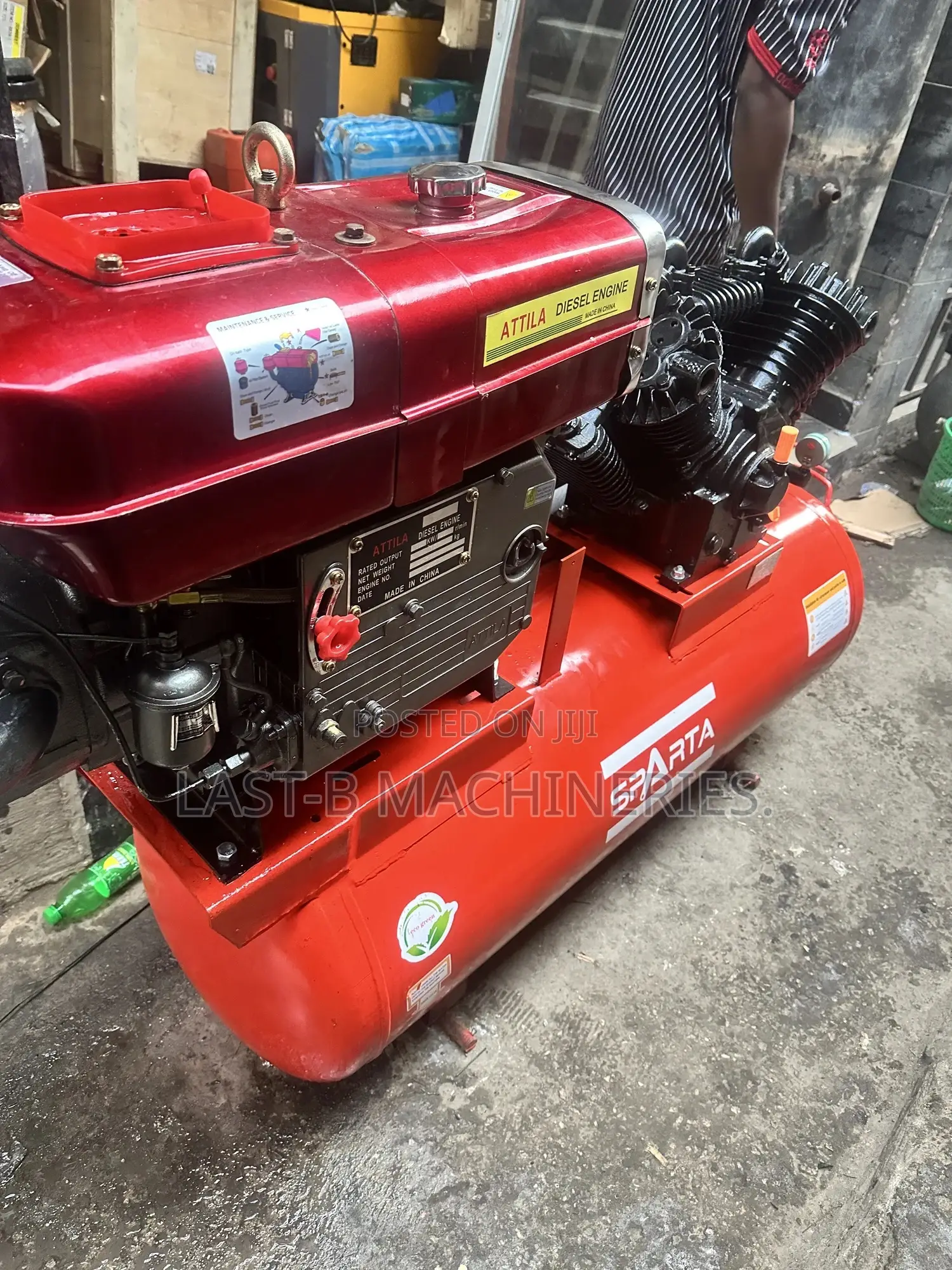 Diesel Engine Compressor. 4piston 2head Balton (10hp)