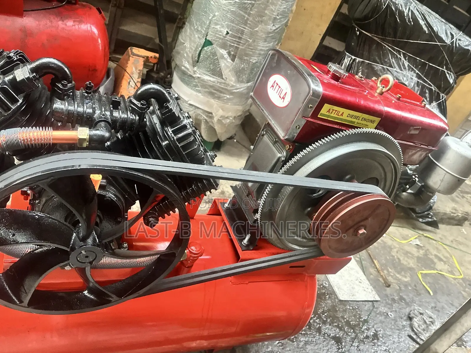 Diesel Engine Compressor. 4piston 2head Balton (10hp)