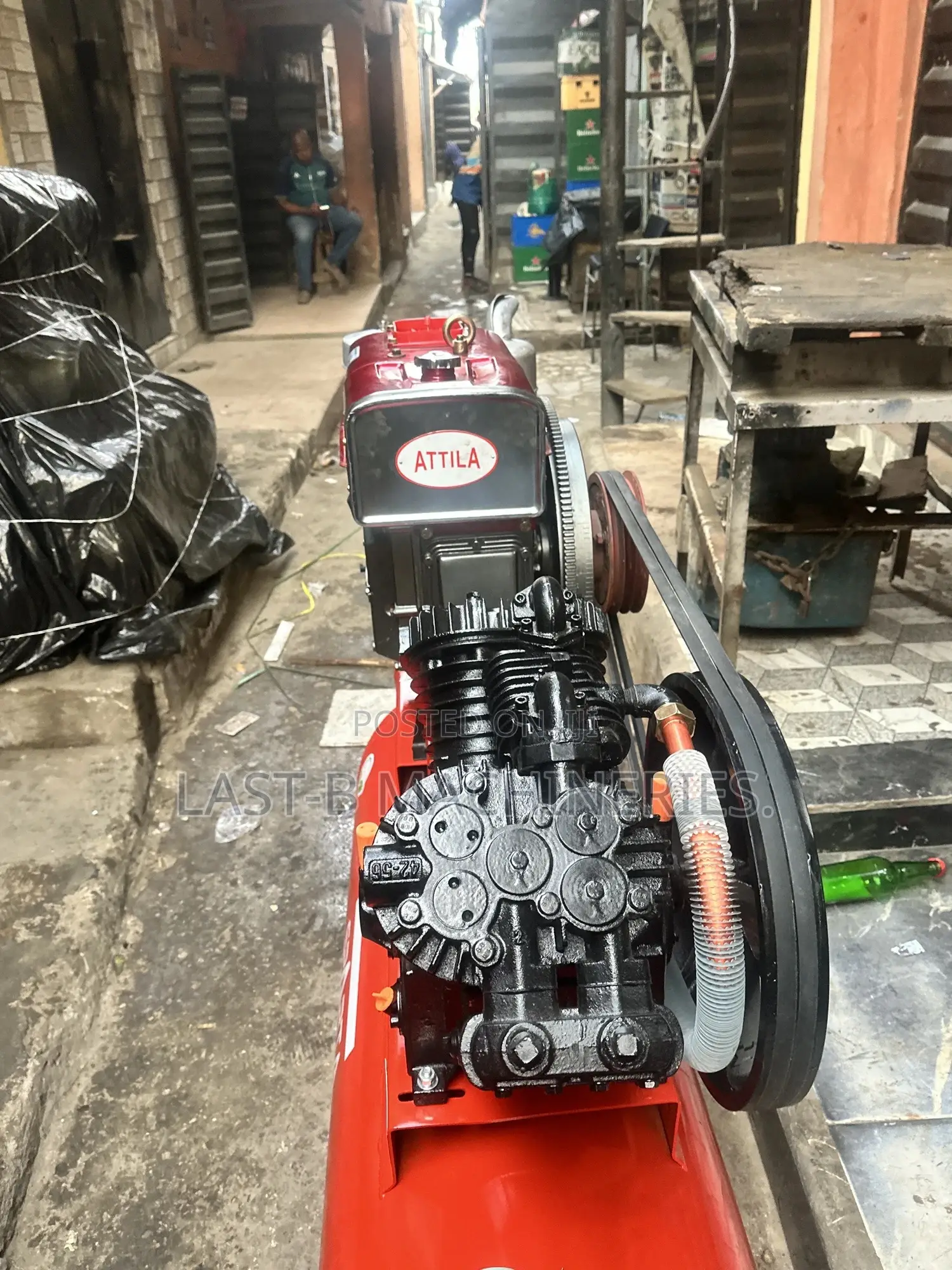 Diesel Engine Compressor. 4piston 2head Balton (10hp)
