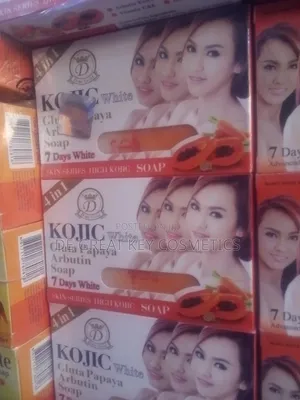 4 in 1 Kojic White 7 Days Whitening 6 Pieces Soap