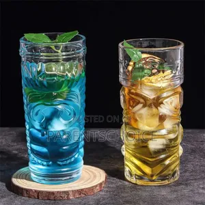 Glasses for Cocktails,Hurricane,Bar Drinkware Glass - 6 PCS