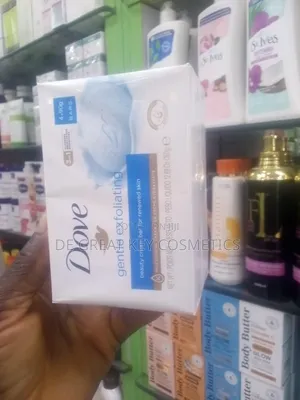 4 Pieces Dove Gentle Exfoliating Bar Soap