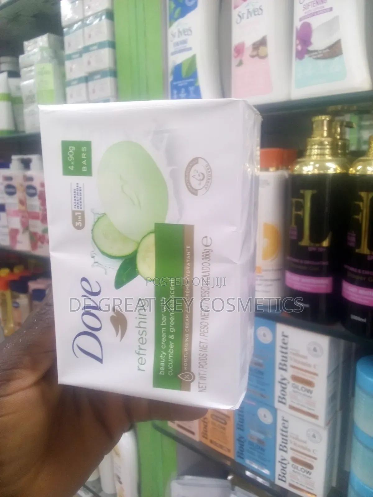 4 Pieces Dove Refreshing Bar Soap