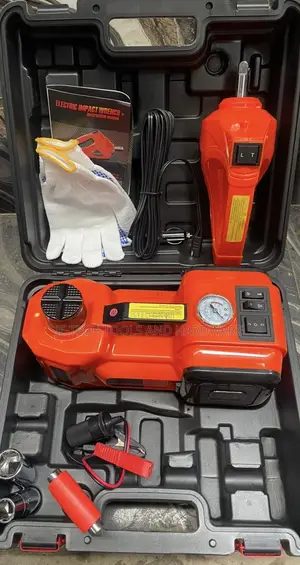 Electric Hydraulic Car Jack And Repair Tool Kit