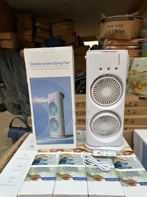 Double Head Rechargeable Mist Fan