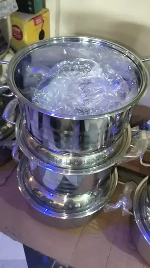 High-Quality Stainless Steel Family Size Cookware Set;34cm 36cm 38cm