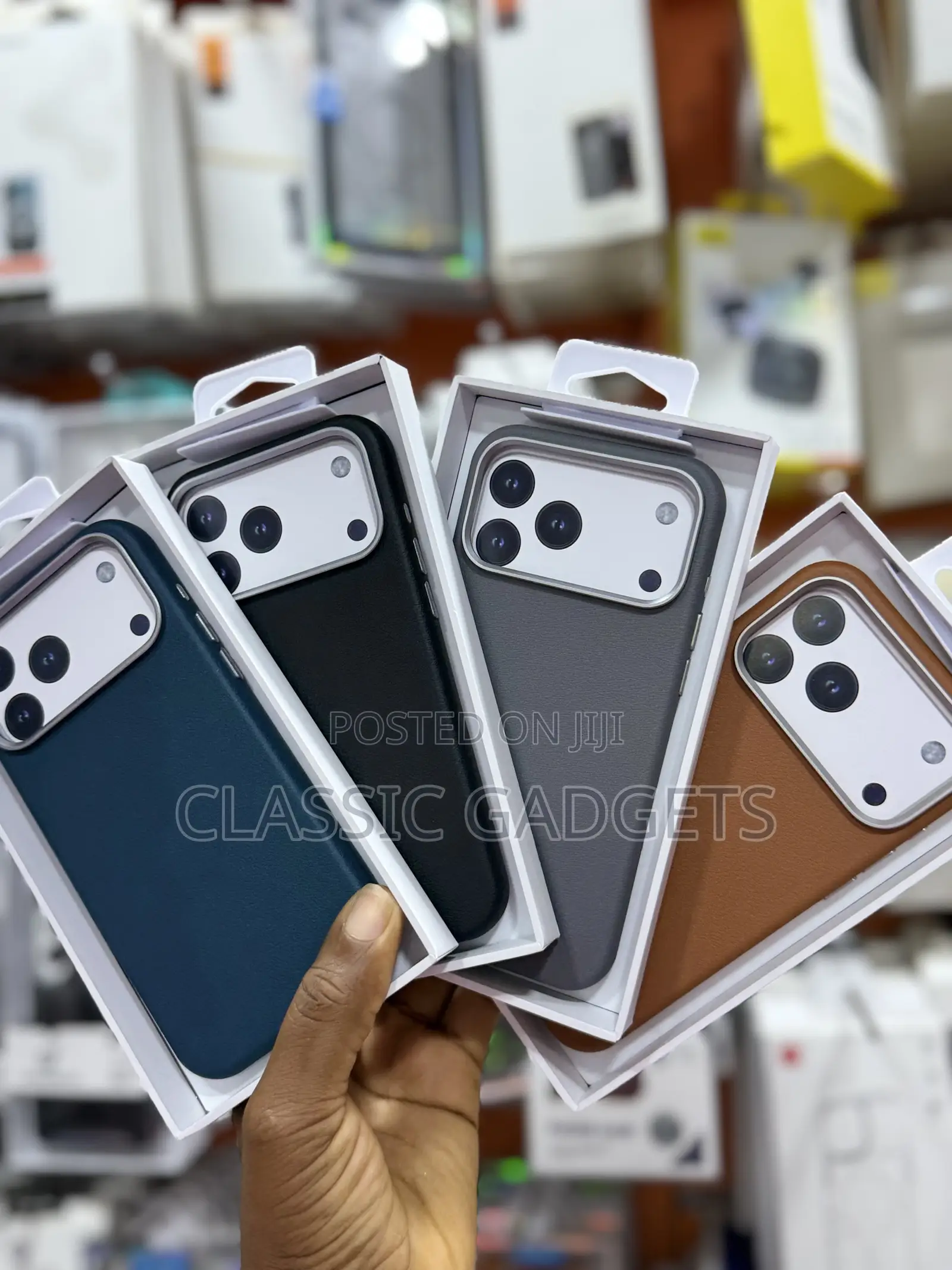Plain Leather Magsafe Case for iPhone 17 Pro Max