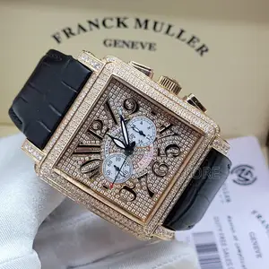 Franck Muller Quality Men Genuine Leather Wristwatch