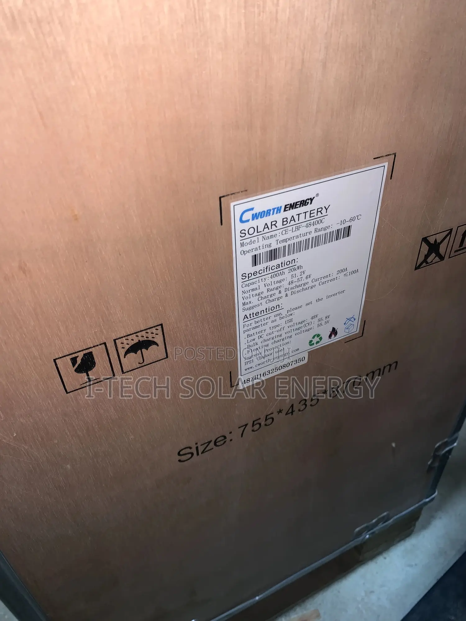 20kwh Cworth Lithium Battery
