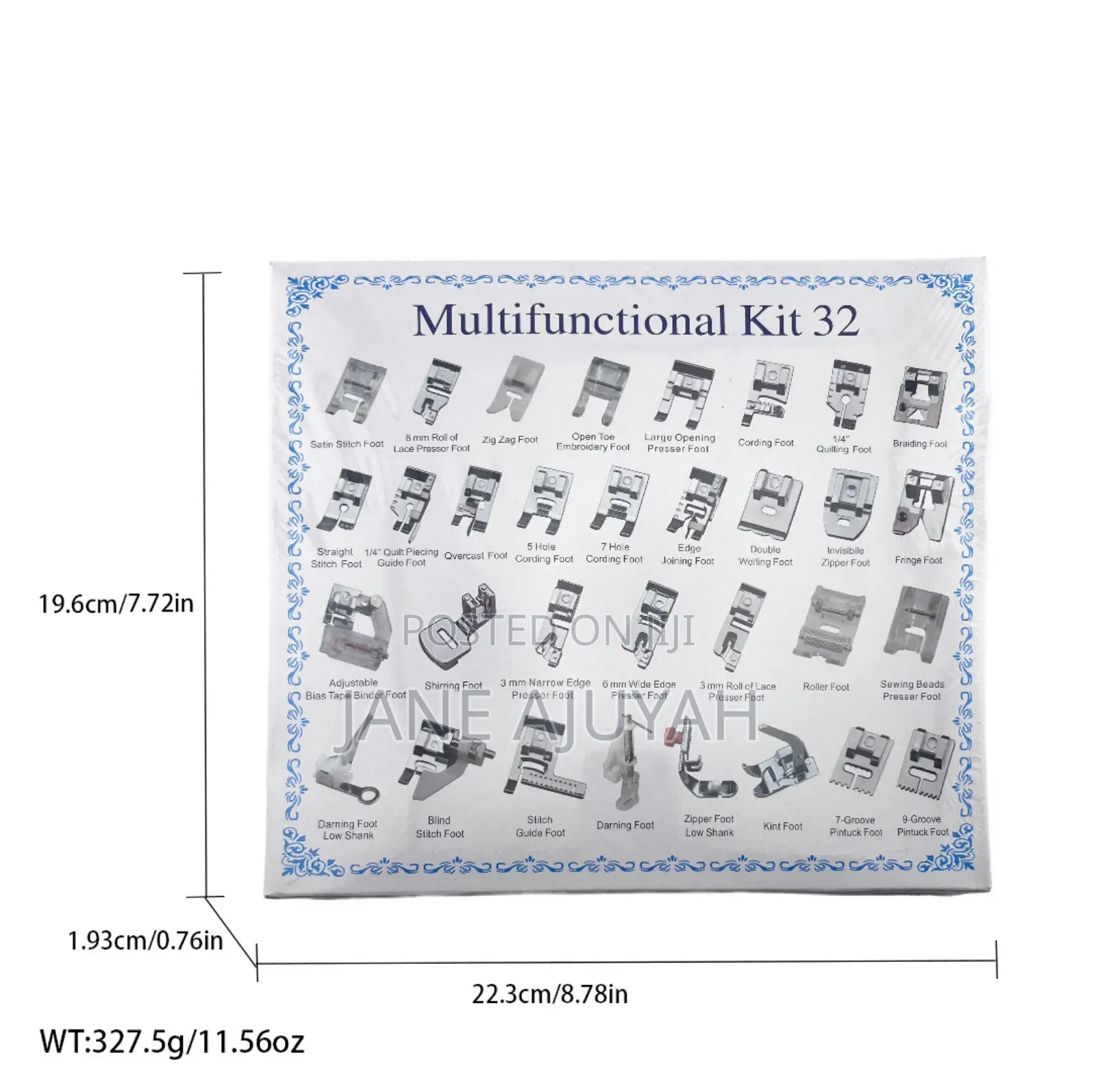 32pcs Locking Edge Pressing Foot Sets