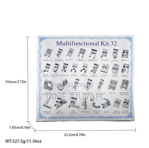32pcs Locking Edge Pressing Foot Sets