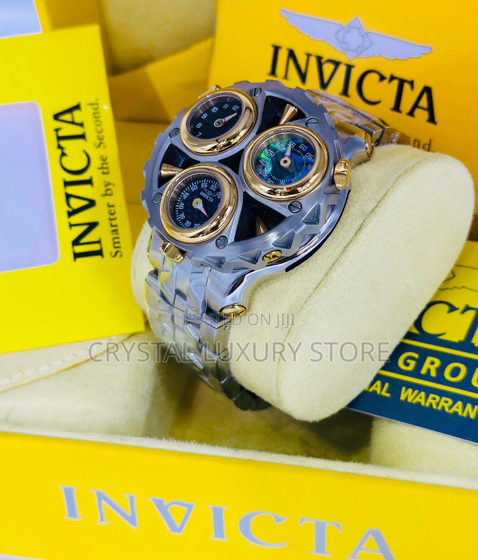 Invicta Quality Luxury Men Chronograph Automatic Engine Wristwatch ...