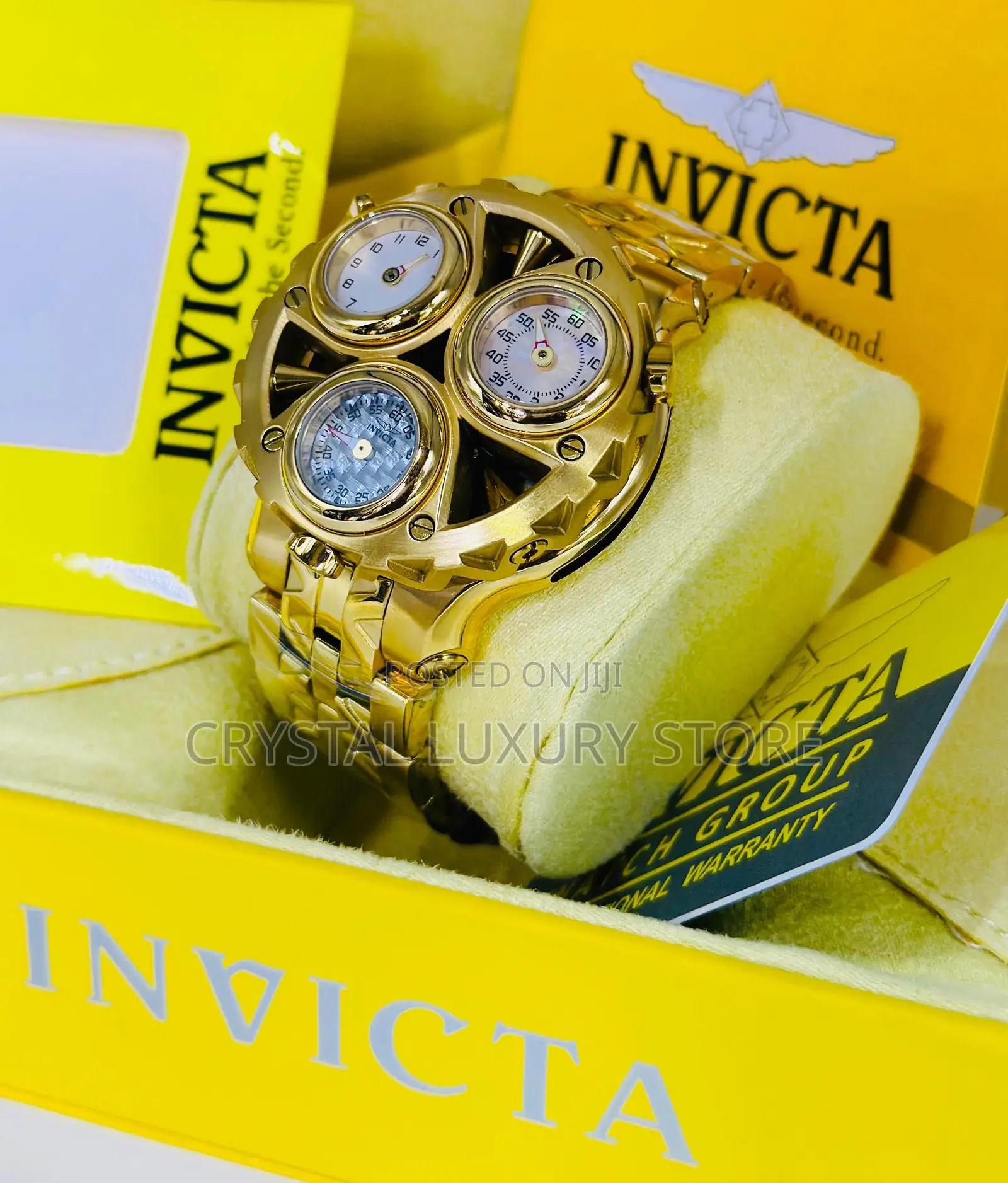 Invicta Quality Luxury Men Chronograph Automatic Engine Wristwatch ...