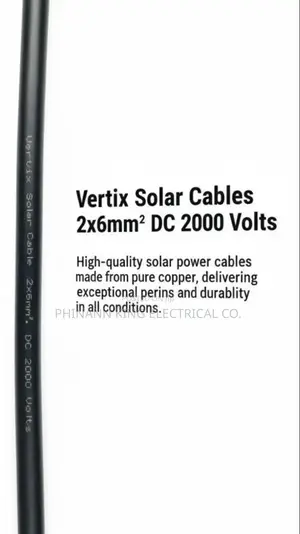 Solar Cables 2x6mm2 Dc 2000 Volts