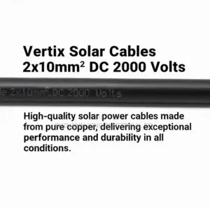 Solar Cables 2x10mm2 Dc 2000 Volts