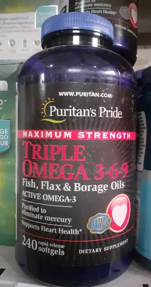 Puritan's Pride Maximum Strength Triple Omega (Omega 369) - 240 Softge