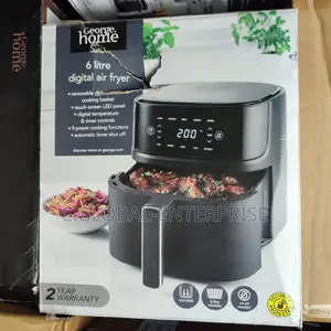 George Home 6 Litre Digital Air Fryer With Free Gift Drawstring Bag