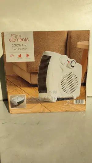 George Home 2000w Flat Fan Heater +Free Multi-Purpose Drawstring Bag
