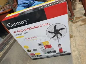 Century 18” Ac/Dc Rechargeable Fan – Stay Cool Anytime