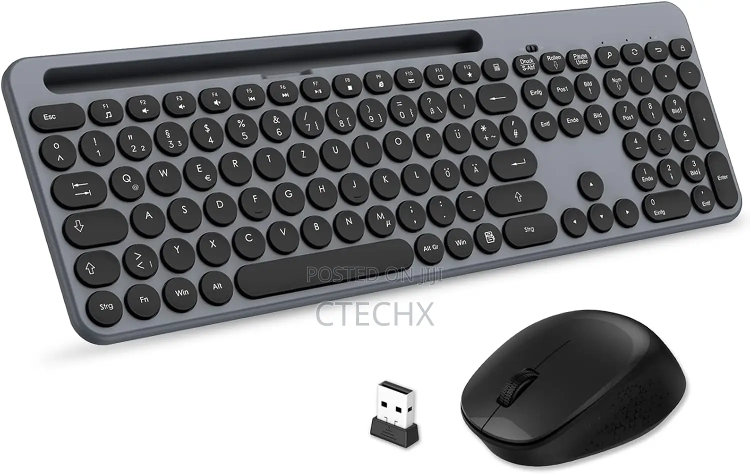Leadsail Rechargeable Wireless Silent Mouse and Keyboard for Mac, Win