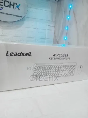 Leadsail Rechargeable Wireless Silent Mouse and Keyboard for Mac, Win