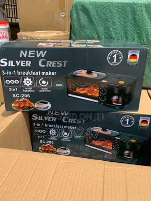 Silver Crest 3-in-1 Breakfast Maker - Coffee Maker, Oven Griddle