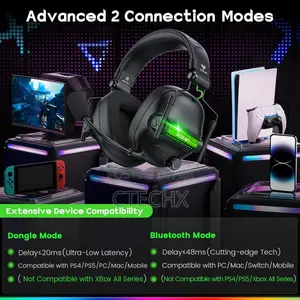 Weseary Wg2 Wireless Gaming Headsets With Mic for Ps5, Pc, Switch, Mac
