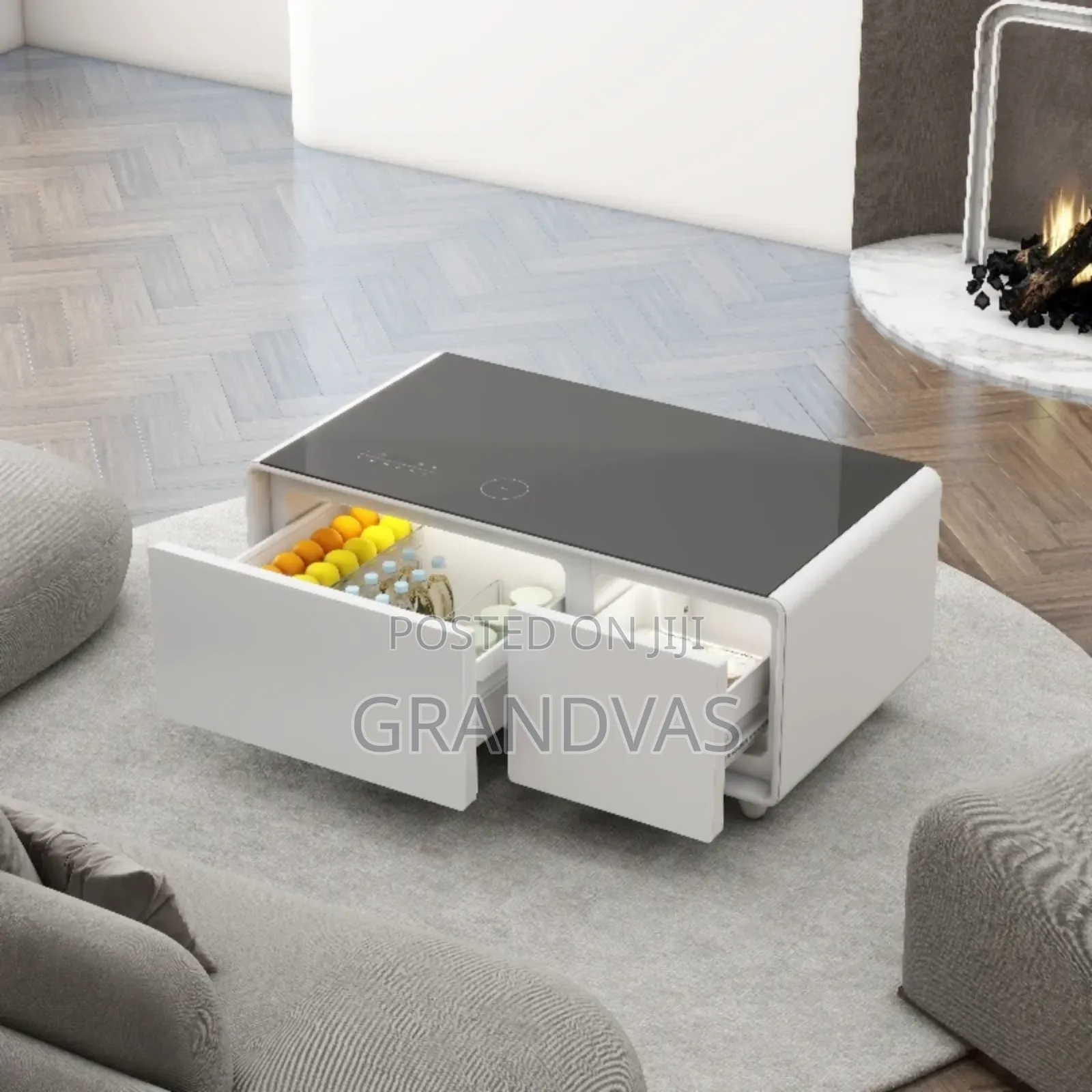 Smart Coffee Table With Mini Fridge