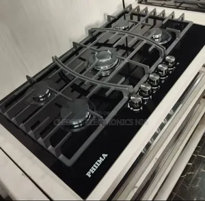 Original Quality Phiima Built-in 5 Burners Glass Top Gas Cooker Hob