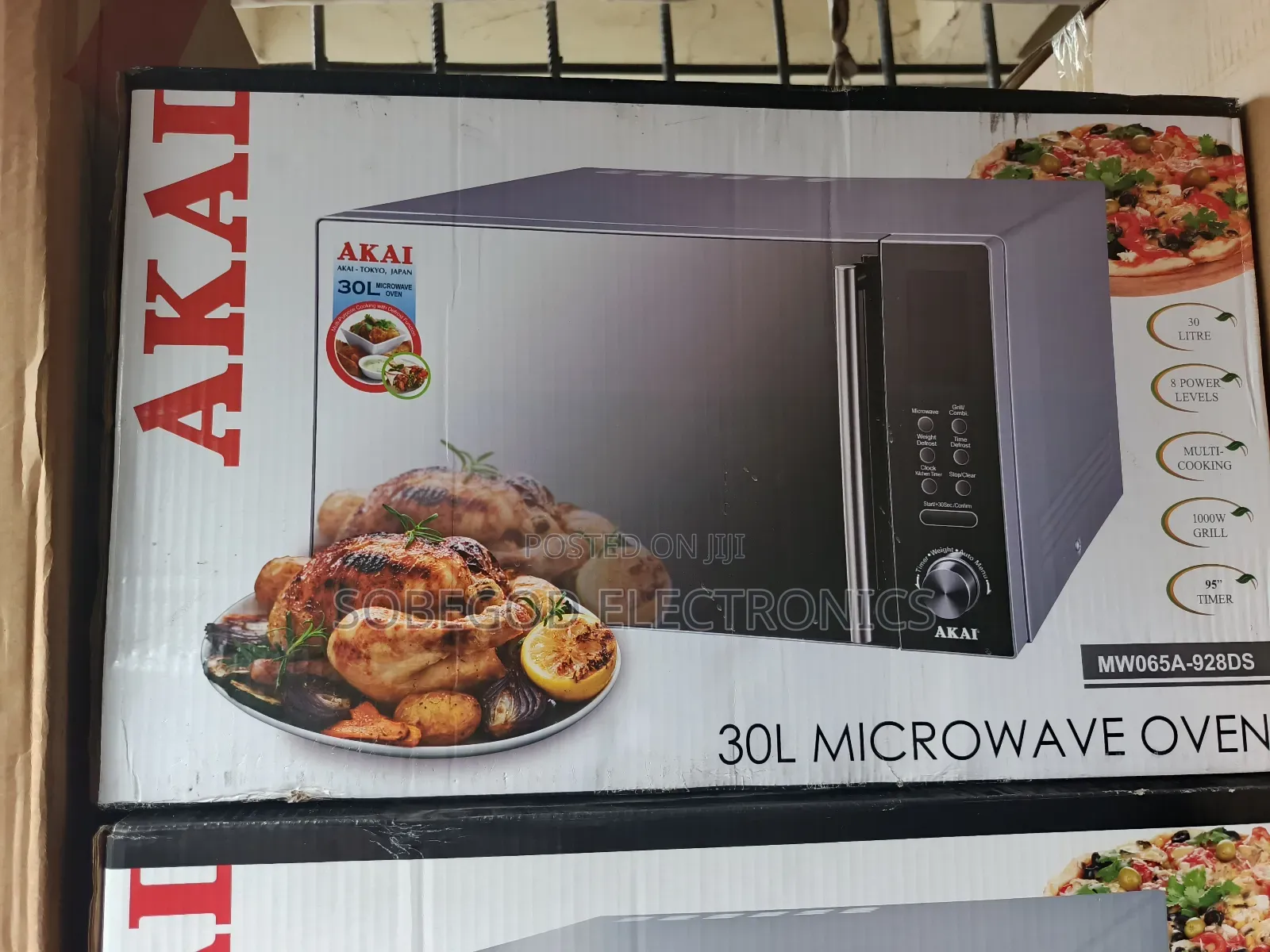 Original Akai Microwave 30l Capacity With Grill Digital Control