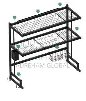 65" Double Layer Over the Sink Plate Rack