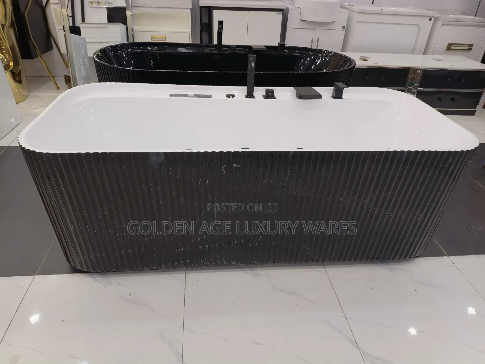 Black and White Luxury Jacuzzi