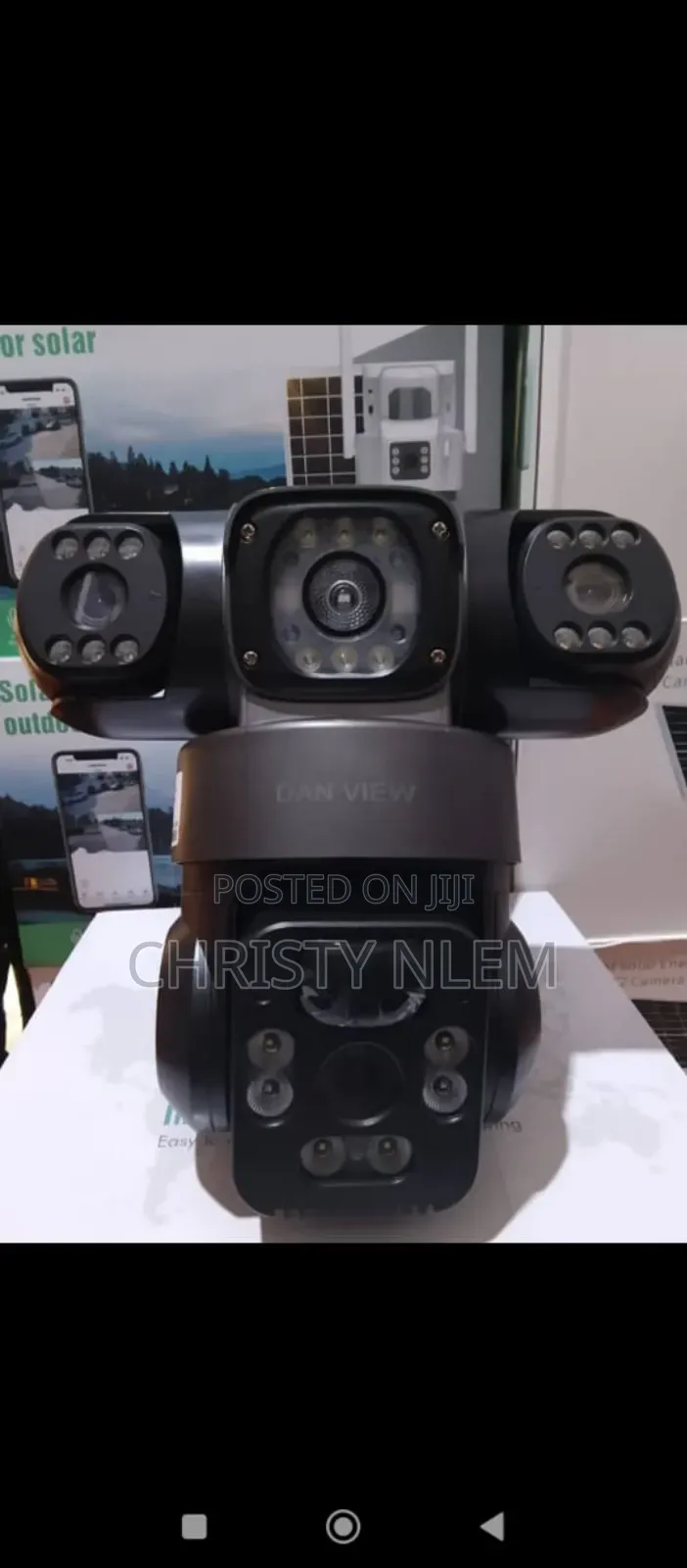 4g 12mp 3 Lens Solar Camera