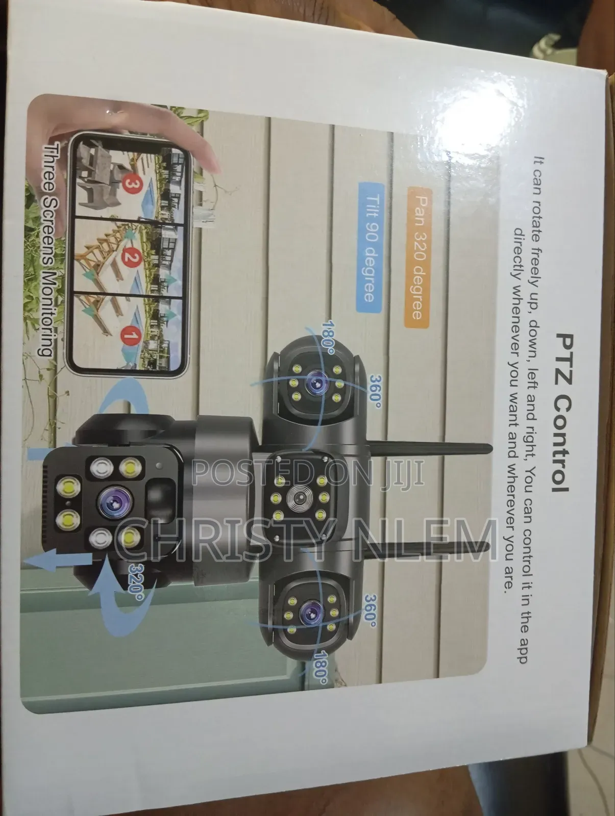 4g 12mp 3 Lens Solar Camera