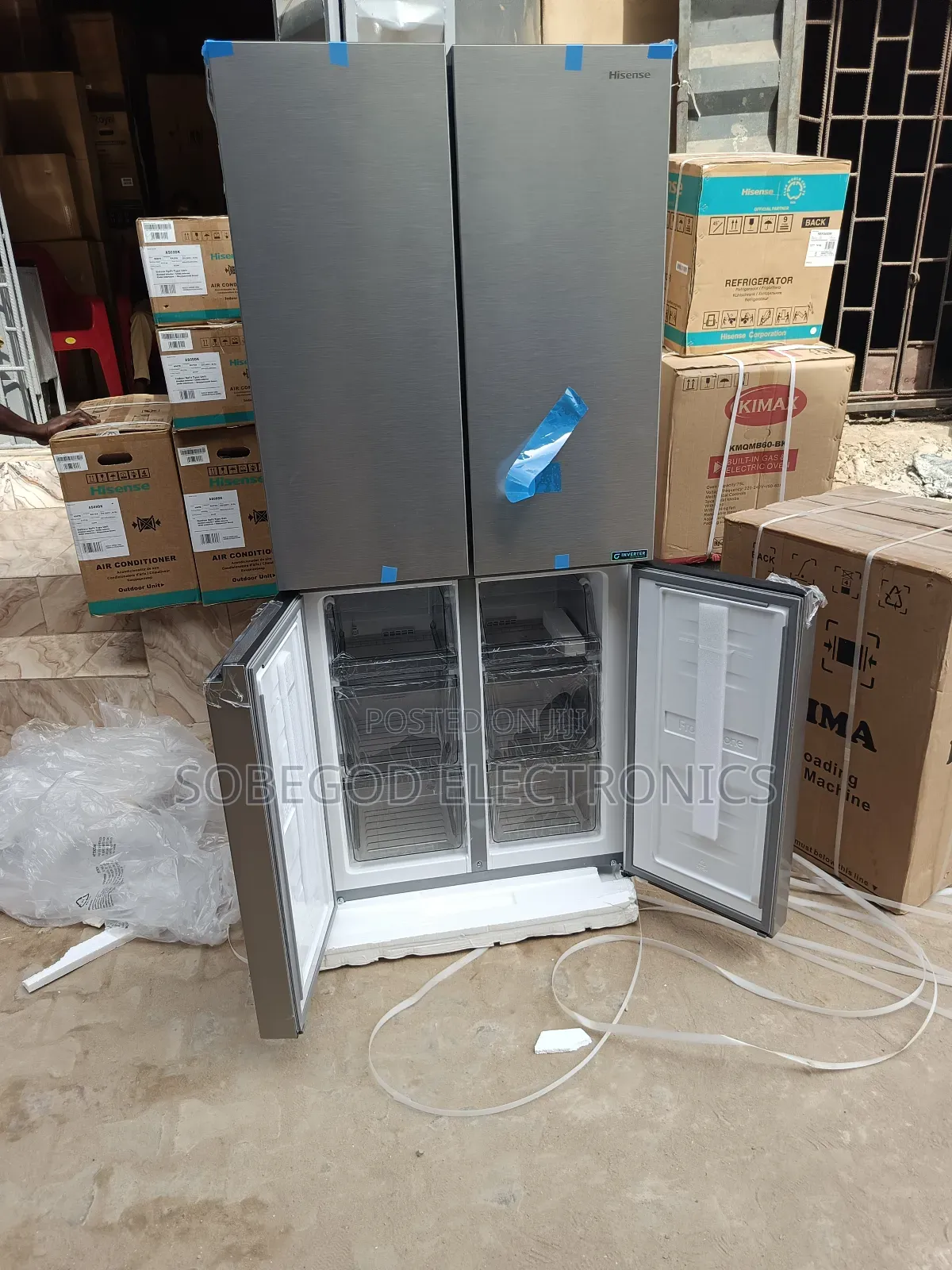 Hisense Refrigerator Side by Side 4 Door