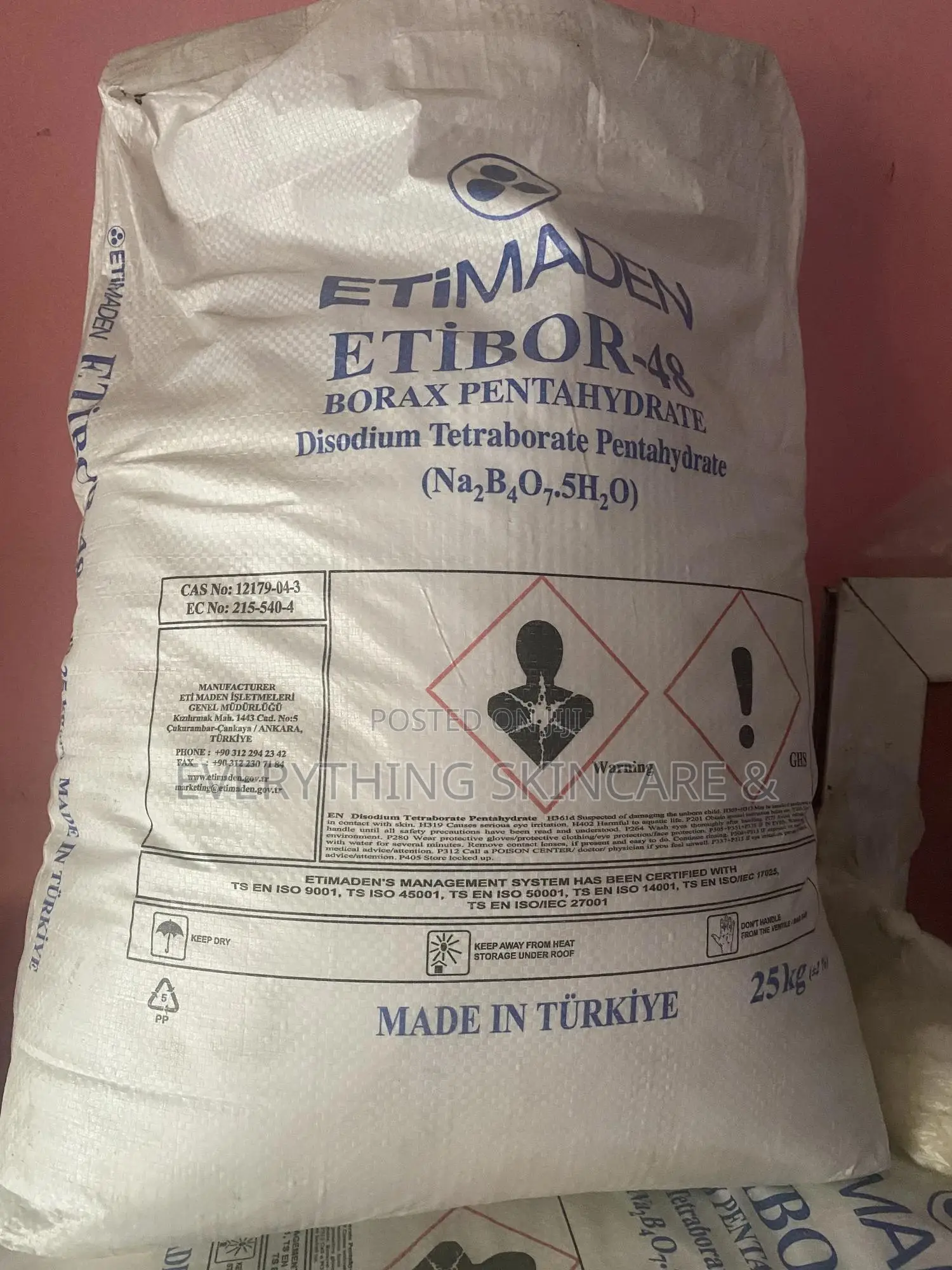 Borax Hot 25kg Bag