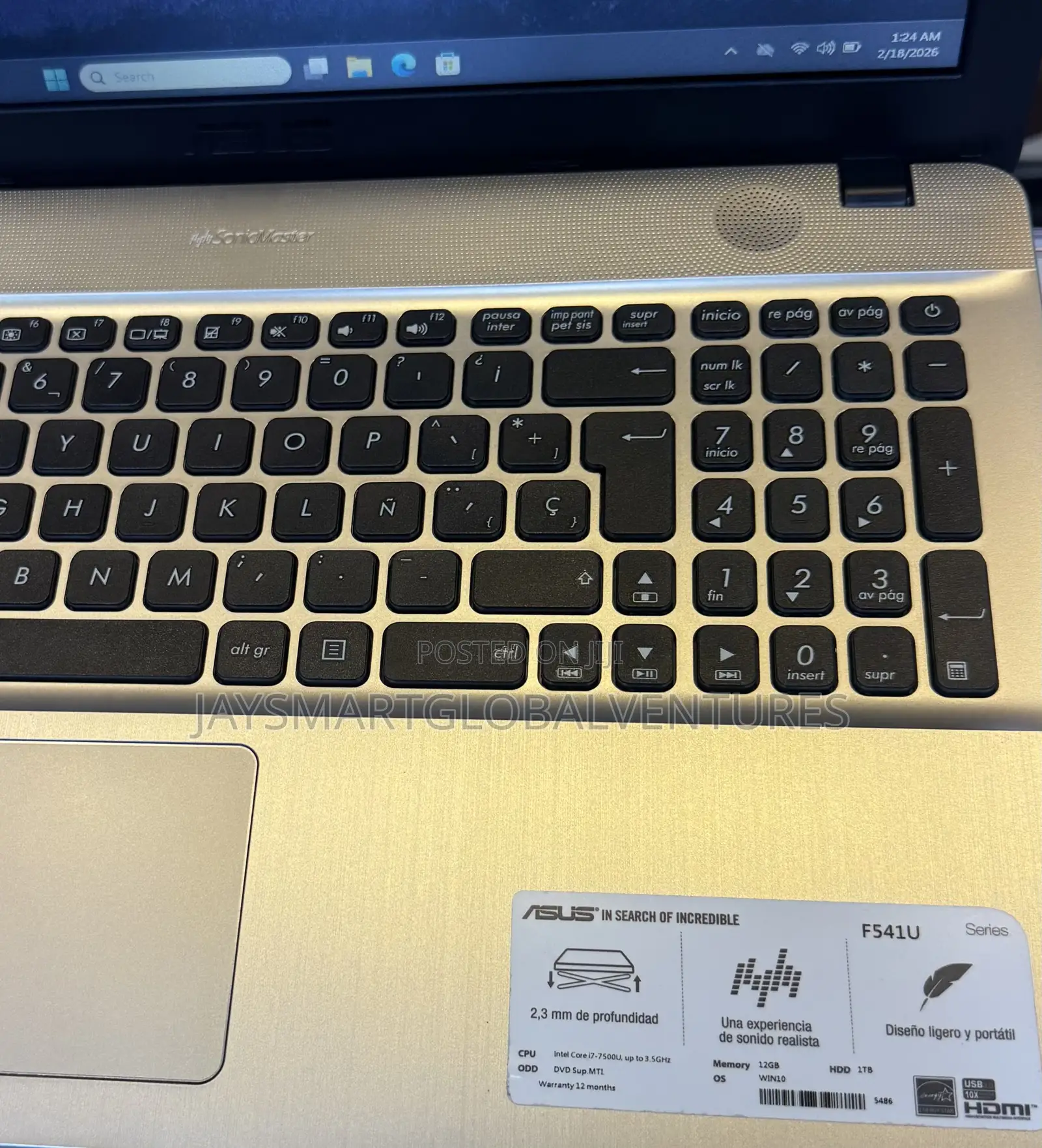 Laptop Asus 12GB Intel Core i7 HDD 1T