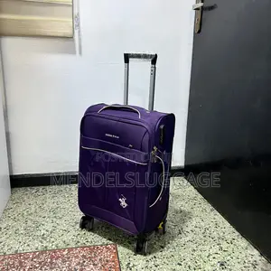 Purple Swiss Polo 3-Piece Luggage Set With Spinner Wheels