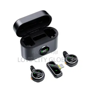 Qy90 Wireless Microphone Anc Clip-on Design Magnetic Lapel Mic Case
